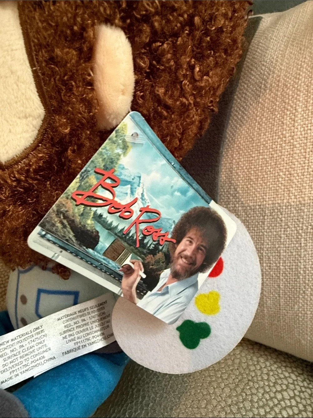 Bob Ross Painter Decorative Plush Toy